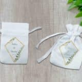 Pochon dragées personnalisé Mariage champêtre