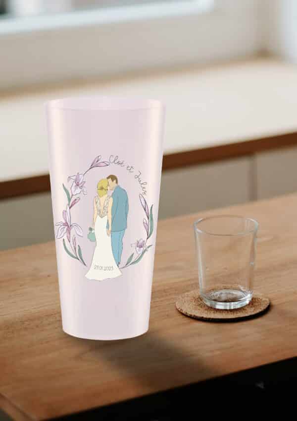 Gobelet personnalisé Mariage princesse – Image 2