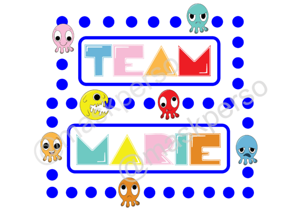 T-shirt team marié jeu Pacman – Image 2