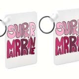 Porte-clés personnalisé: couleurs super marraine – Image 2