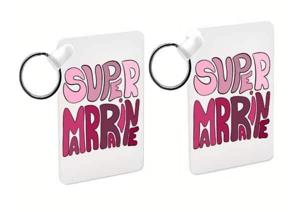 Porte-clés personnalisé: couleurs super marraine – Image 2