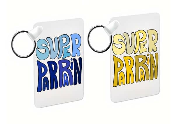Porte-clés personnalisé: couleurs super parrain – Image 3