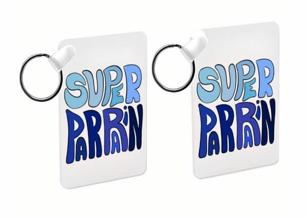 Porte-clés personnalisé: couleurs super parrain – Image 2