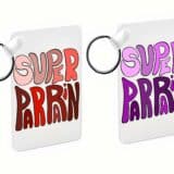 Porte clés personnalisé Parrain écriture