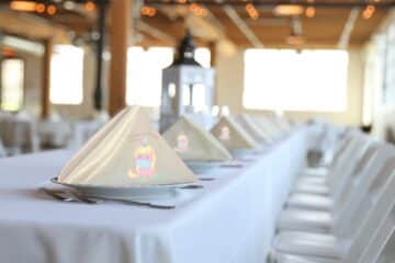 Serviette personnalisé Baptême licorne 