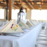 Serviette personnalisé Baptême papillons
