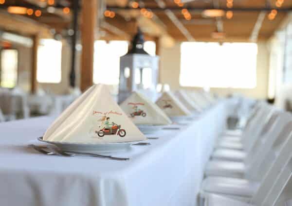 Serviette personnalisé Mariage motard – Image 2