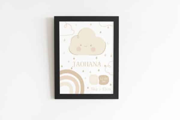 Tableau personnalisé naissance arc en ciel – Image 2