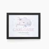 Tableau personnalisé naissance nuage en fête