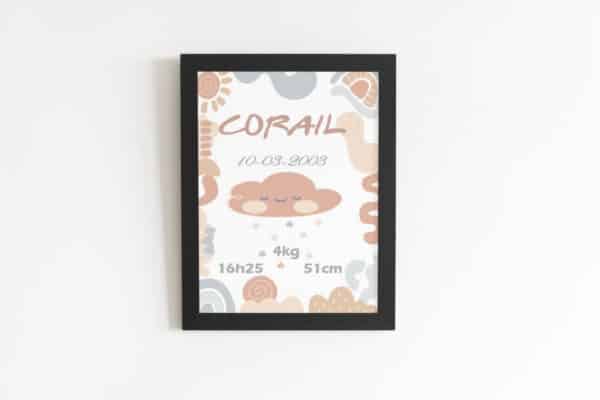 Tableau personnalisé naissance nuage – Image 2