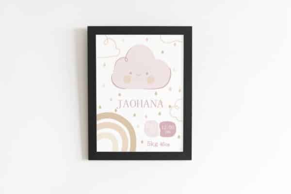 Tableau personnalisé naissance arc en ciel – Image 3