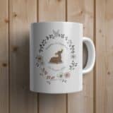 Mug personnalisé baptême faon