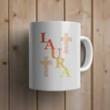 Mug personnalisé prénom croix colorée – Image 4