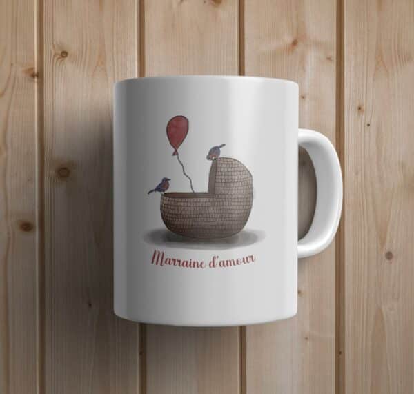 Mug personnalisé marraine d'amour