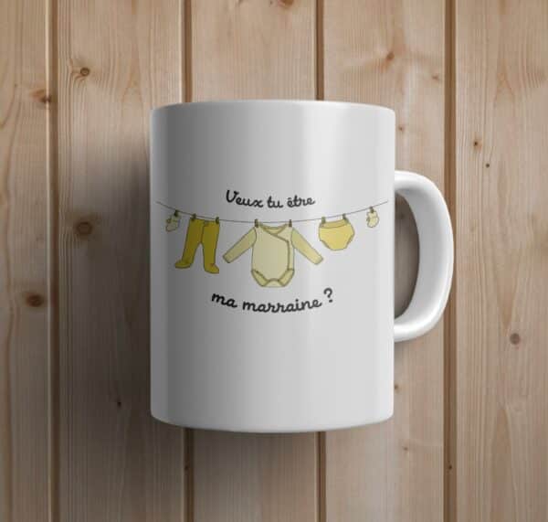 Mug personnalisé: nourrisson demande marraine – Image 3