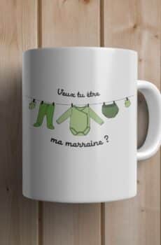 Mug personnalisé marraine pyjamas