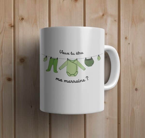 Mug personnalisé marraine pyjamas