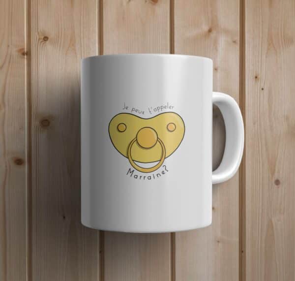 Mug personnalisé marraine tétine