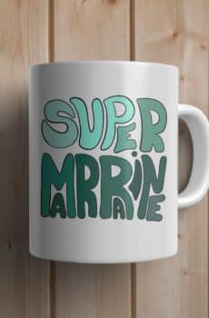 Mug personnalisé marraine écriture