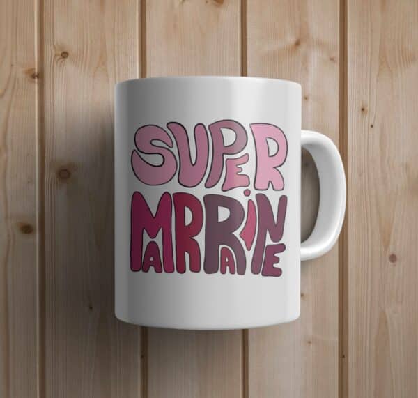 Mug personnalisé: couleurs super marraine – Image 2