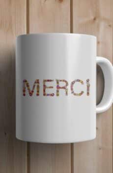 Mug personnalisé remerciement