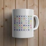 Mug personnalisé parrain mots cachés