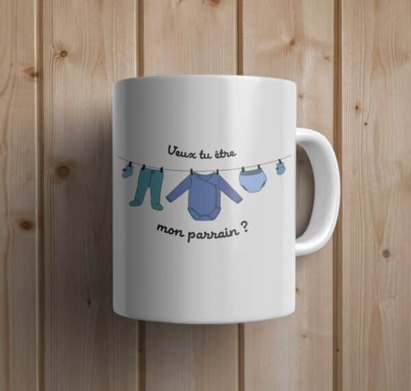 Mug personnalisée : nourrisson demande parrain – Image 2