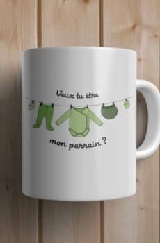 Mug personnalisé parrain pyjamas