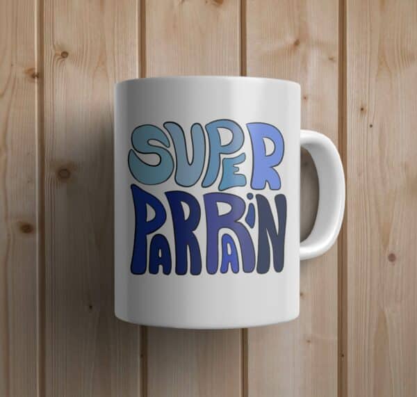 Mug personnalisé: couleurs super parrain – Image 4