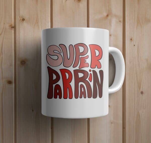 Mug personnalisé: couleurs super parrain – Image 2