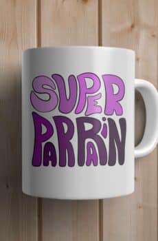 Mug personnalisé parrain écriture