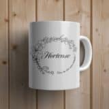 Mug fleurs- demande témoin prénom – Image 2