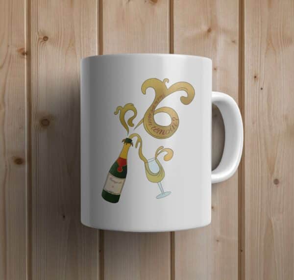 Mug personnalisé témoin champagne