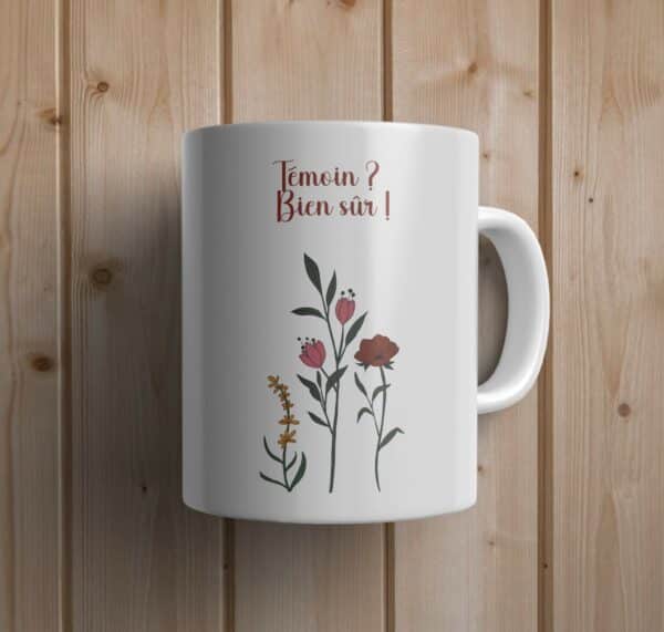 Mug personnalisé Témoin?Bien sûr!