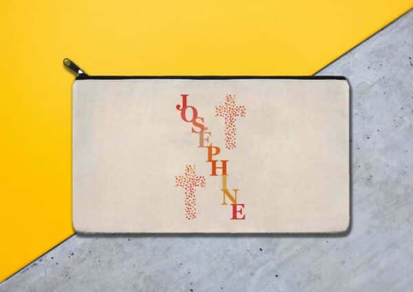 Trousse personnalisée baptême prénom croix – Image 3