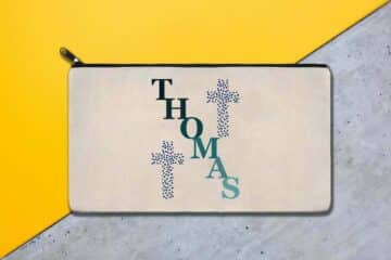 Trousse personnalisée baptême croix