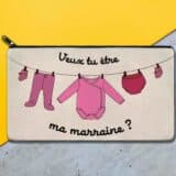 Trousse personnalisée marraine pyjamas
