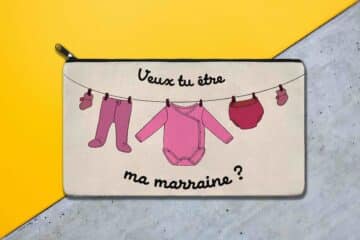 Trousse personnalisée marraine pyjamas