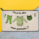 Trousse personnalisée parrain pyjamas