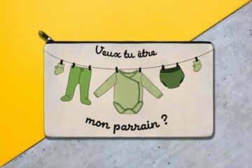 Trousse personnalisée parrain pyjamas