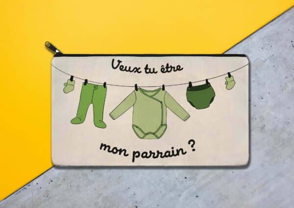 Trousse personnalisée parrain pyjamas