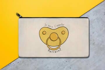 Trousse personnalisée parrain tétine