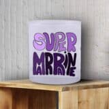 Verre personnalisé super marraine écriture