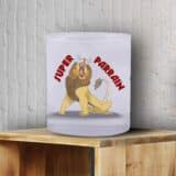 Verre personnalisé lion super parrain