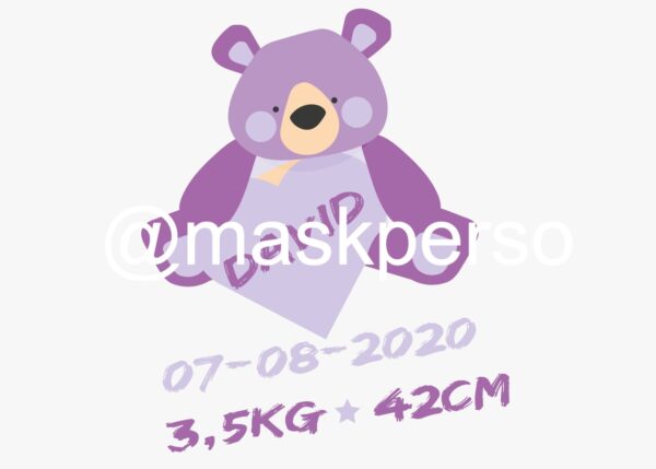 Peluche personnalisée panda super héros – Image 3