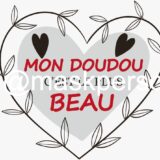 Peluche personnalisée panda coeur – Image 4