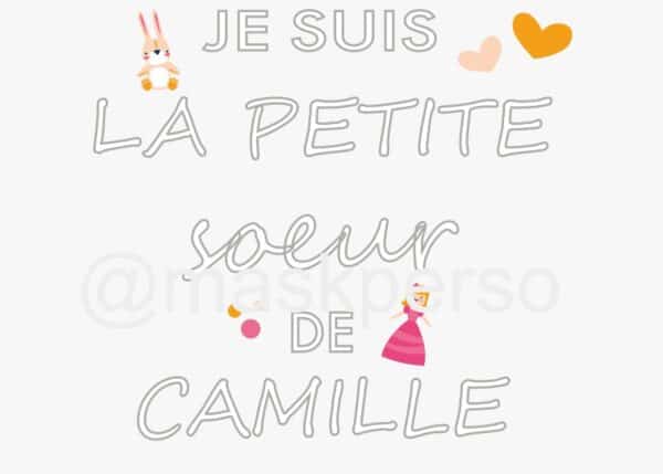 Body  personnalisé petite sœur – Image 3