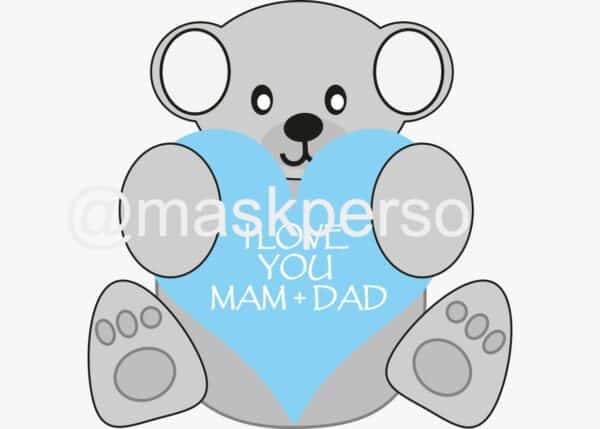 Coussin personnalisé naissance bébé mum & dad – Image 3