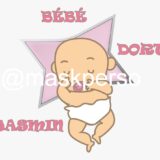 Coussin personnalisé naissance bébé dort – Image 12