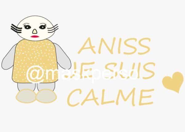 Coussin personnalisé naissance bébé "je suis calme" – Image 4